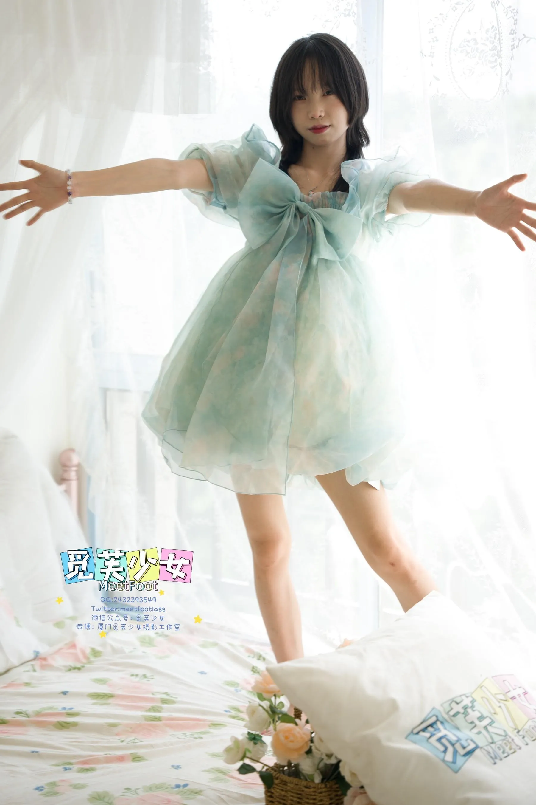 觅芙少女 NO.033 小婉-一袭蓝色纱裙构筑今晚浪漫的梦境-PIC [249P]插图7
